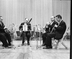 Donaueschingen: Donaueschinger Musiktage; Südwestfunk Bläserquintett, spielend