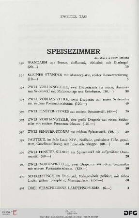 Speisezimmer (Nr. 390-436)
