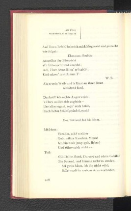 An Voss Wandsbeck, den 21. August 1774