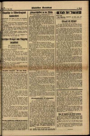 Zweite Ausgabe vom Freitag, den 23. Mai 1941.