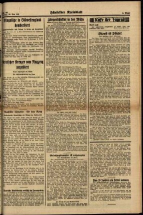 Zweite Ausgabe vom Freitag, den 23. Mai 1941.