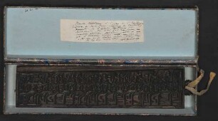 Planche tubetaine à l'usage de l'imprimerie (cadeau de M le Baron Schilling de Canstadt) [...]