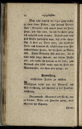 Anweisung verschiedene Farben zu mischen.