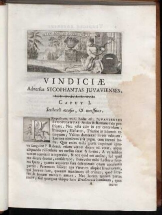 Caput I. Scribendi occasio, & necessitas