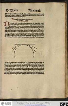 Dico igitur si esset linea infinita illa esset recta, illa esset triangulus, illa esset circulus et esset spera...