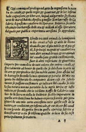Libro dell'arte de marescalchi per conoscere la natura de li Cavalli, & medicarli nelle loro infirmita, & l'arte di domarli