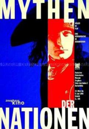 Plakat des Deutschen Historischen Museums zu einer Retrospektive im Zeughauskino zum Thema "Völker im Film"