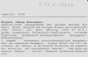 Einlage: Zettel