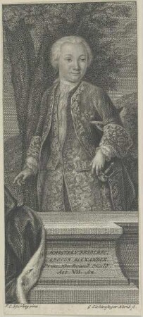 Bildnis des Christian Frideric Carolus Alexander