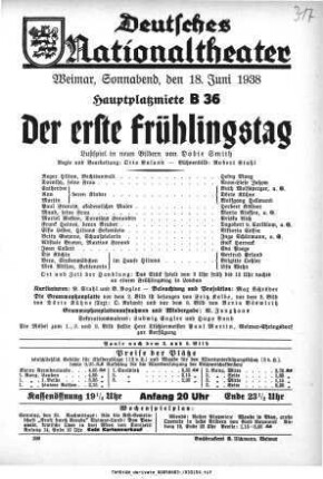 Der erste Frühlingstag