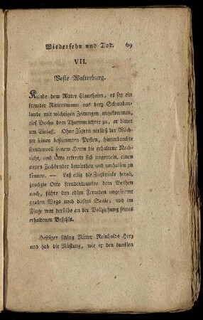 VII. Veste Walterburg.