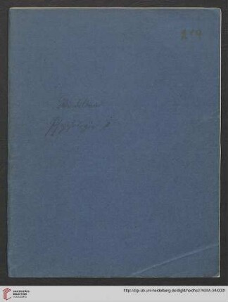 2: Windelband. Psychologie II (Manuskripttitel)