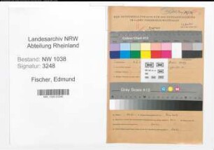 Entnazifizierung Edmund Fischer , geb. 02.03.1904 (Wirtschaftspruefer)