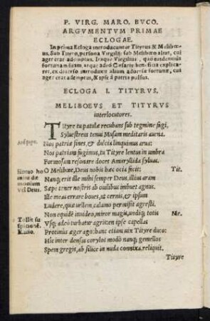 Ecloga I. Tityrus.
