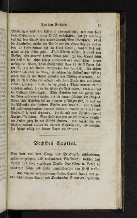 Sechstes Capitel.