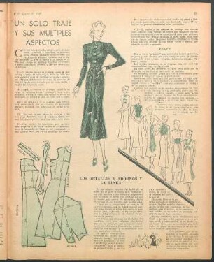 Un solo traje y sus multiples aspectos [Dibujos]