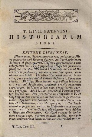 T. Livii Patavini Historiarum libri qui supersunt omnes et deperditorum fragmenta, 3 : Libri 24 - 30