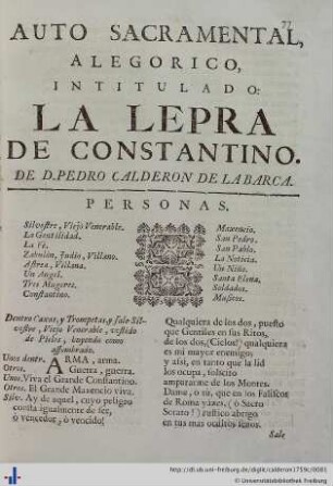 La Lepra de Constantino.