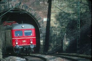 Gäubahn Stuttgart Süd elTw 455 406 Hasenbergtunnel Südportal Ausfahrt