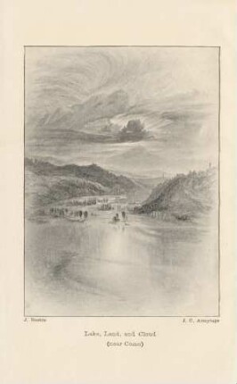 Lake, land, and cloud (near Como)
