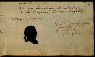 E. C. W. Heller (Silhouette). Tuttlingen, 03.04.1782.