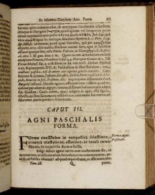 Caput III. Agni Paschalis Forma.