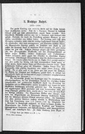 2. Ruhige Fahrt. 1821-1830