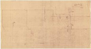 Troost, Paul Ludwig; München, Arcisstr. 12; Führerbau der NSDAP - Süd-Westteil, Galerie II, Fundamente Sanitäre Anlage (Grundriss Keller)