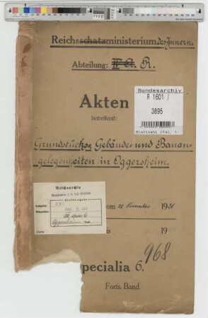 Grundstücks-, Gebäude- und Bauangelegenheiten in Oppersheim