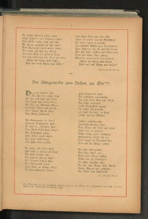 Der Bürgerwehr zum Ruhm, zur Ehr!