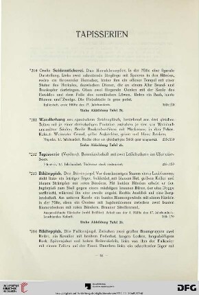 Tapisserien (Nr. 210-220)