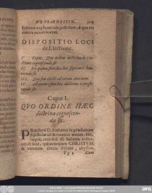 Caput I. Quo Ordine Haec doctrina cognoscenda sit.