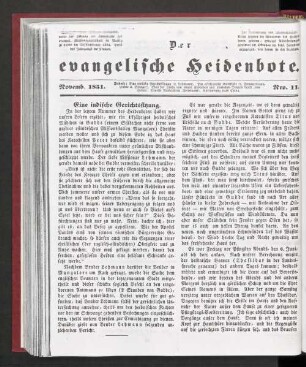 Nro. 11. November 1831