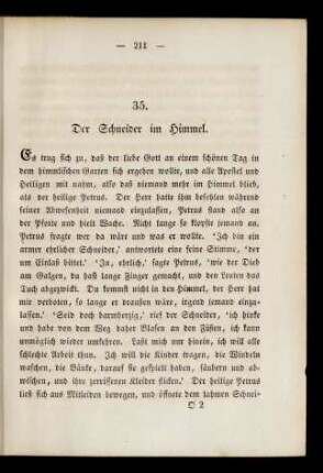 35. Der Schneider im Himmel.