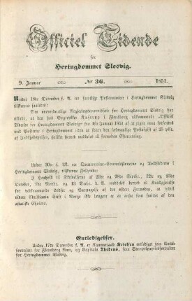 9. Januar-22. Decbr. = No. 36-64