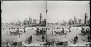 Paris. Weltausstellung 1900. Pont de l'Alma und Quai des Nations
