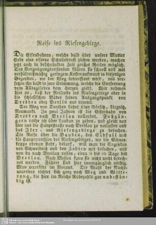 Reise ins Riesengebirge