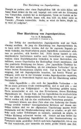 623-641, Über Einrichtung von Jugendgerichten