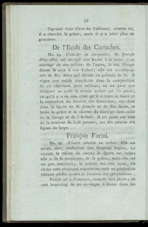 De l'Ecole des Carraches