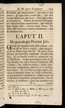 213-218, Caput II - III