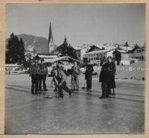 Rottach-Egern, Eisschießen auf dem Tegernsee