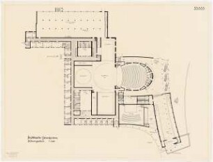 Stadttheater, Gelsenkirchen: Bühnengeschoss 1:200