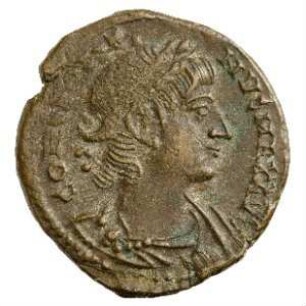 Münze, Follis, Aes 4, 330 - 333 n. Chr.