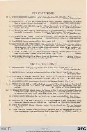 Verschiedenes (Nr. 63-72)