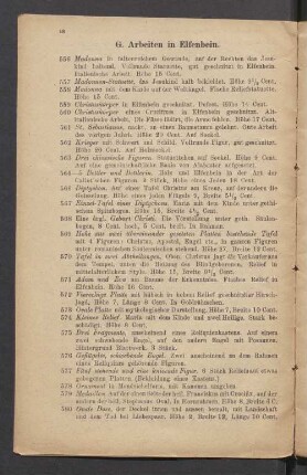 G. Arbeiten in Elfenbein