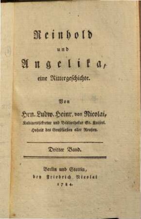 Vermischte Gedichte, 8. (1784). - [1] Bl., 278 S. : Ill.
