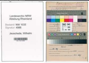 Entnazifizierung Wilhelm Jeuschede , geb. 31.07.1908 (Buchhalter)