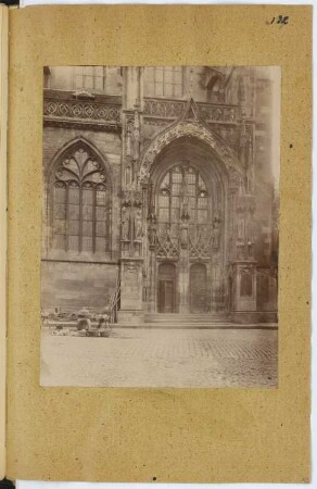 Münster St. Theobald, Thann: Ansicht Portal (aus: Skizzen- und Fotoalbum 6)