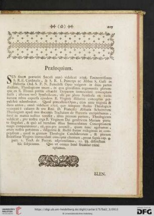 Praeloquium
