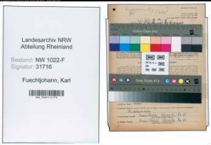 Entnazifizierung Karl Fuechtjohann , geb. 12.10.1902 (Postbeamter)